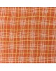 Tela patchwork rayas cruzadas sobre naranja - 10 x 114cm