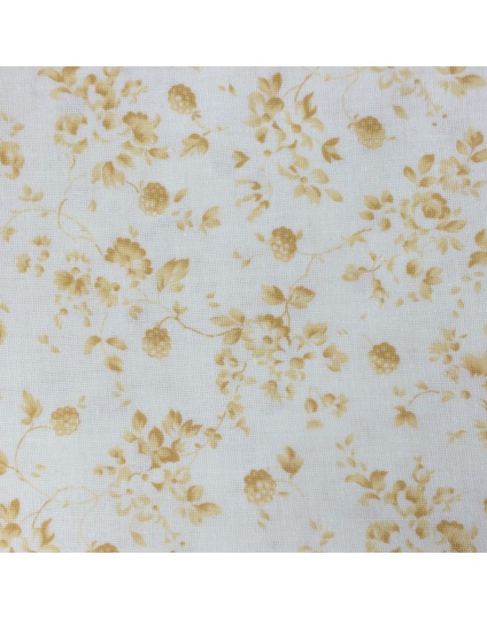 Tela con flores en amarillo - 10 x 114 cm Tela con flores en amarillo - 10 x 114 cm