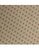 Tela beige con formas en rojo - 10 x 112 cm