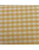 Tela de cuadritos en blanco y amarillo - 10 x 130 cm