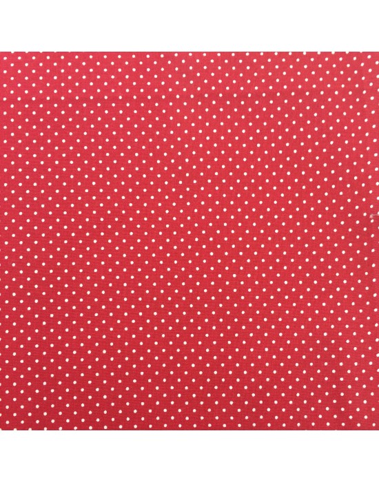 Tela con lunares blancos sobre fondo rojo - 10 x 150 cm Tela con lunares blancos sobre fondo rojo - 10 x 150 cm