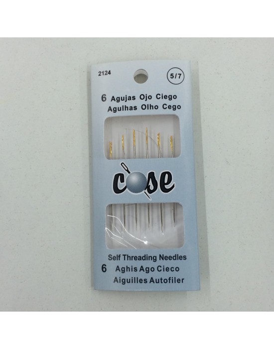 Agujas ojo ciego nº 5/7 marca COSE - 6 UDS Agujas ojo ciego nº 5/7 marca COSE - 6 UDS