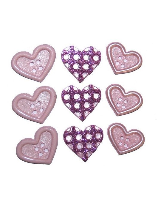 Botones Decorativos CORAZONES Botones Decorativos CORAZONES