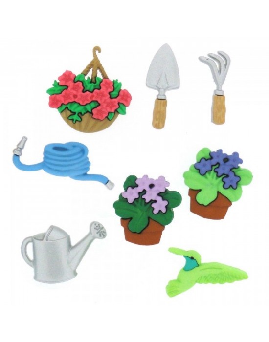 Botones Decorativos Jardineria