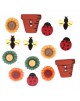 Botones Dress it up- Fall Collection Bugs And Blooms