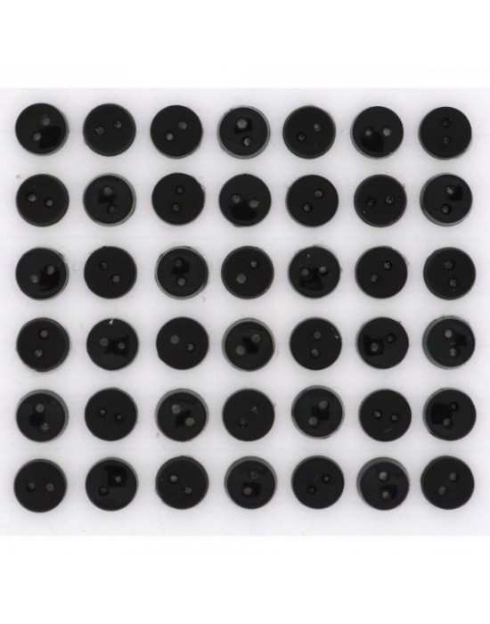 Botones Dress it up- Tiny Black Buttons C8197