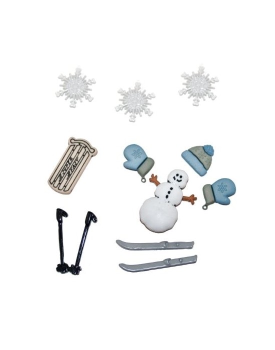 Botones Decorativos Navideños Botones Decorativos Navideños