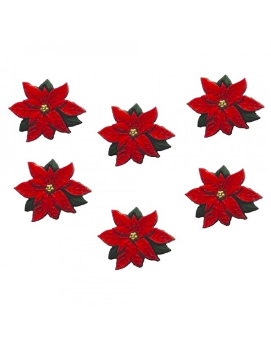 Botones Decorativos Flor Navidad Botones Decorativos Flor Navidad