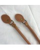 Asa cuero sintetico camel 50cm