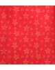 Tela Navidad roja estrellas doradas -10 x 114 cm