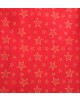 Tela Navidad roja estrellas doradas -10 x 114 cm