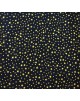 Tela Navidad azul estrellas doradas -10 x 140 cm