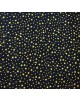 Tela Navidad azul estrellas doradas -10 x 140 cm