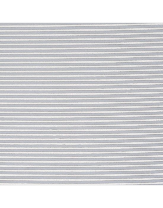 Tela patchwork azul empolvado con rallas blancas  - 10 x 150 cm