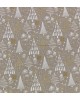Tela Navidad blanca con estrellas doradas 10 x 140 cm 