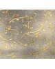 Tela Navidad blanca con estrellas doradas 10 x 140 cm 