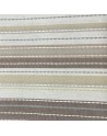 Tela lino rayado marrón y beige - 10 x 160 cm