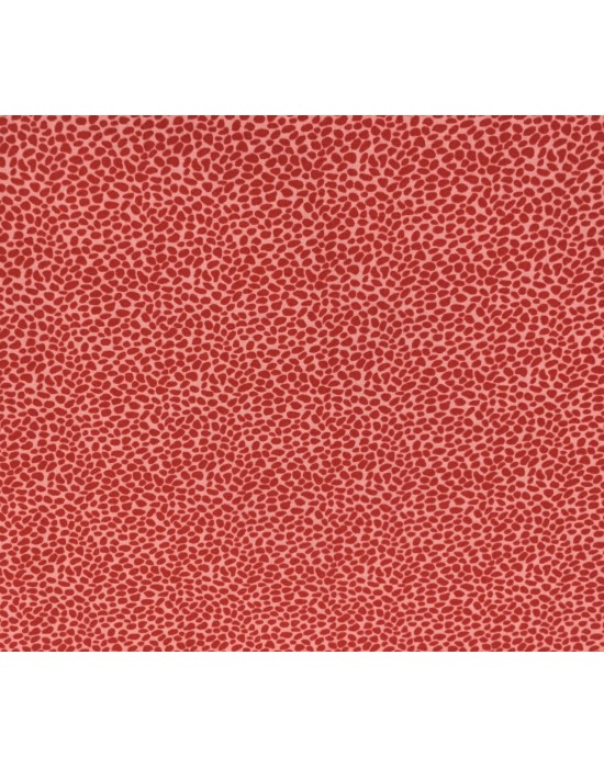 Tela con manchitas rojo sobre rojo - 10 x 114 cm