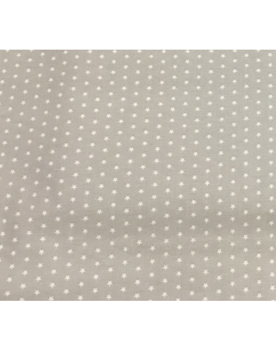 Tela con estrellas blancas sobre gris - 10 x 140 cm Tela con estrellas blancas sobre gris - 10 x 140 cm