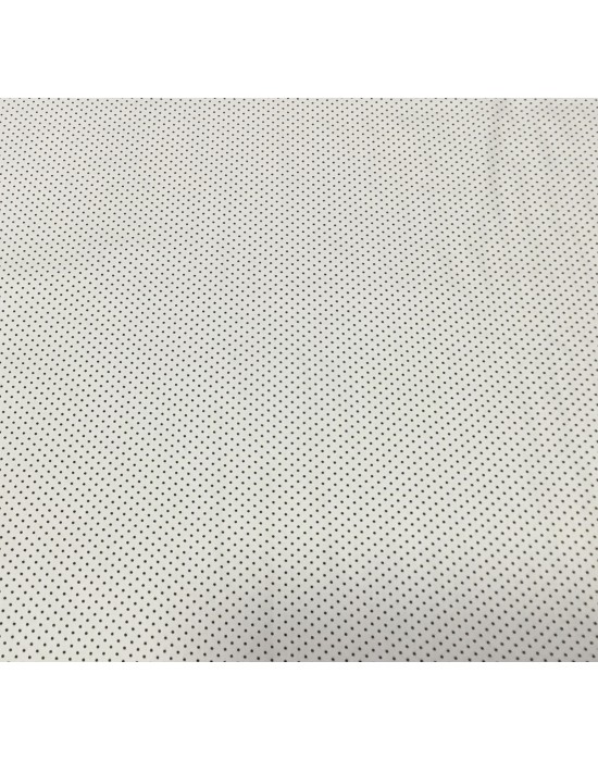 Tela patchwork blanca lunares negros -10 x 140 cm