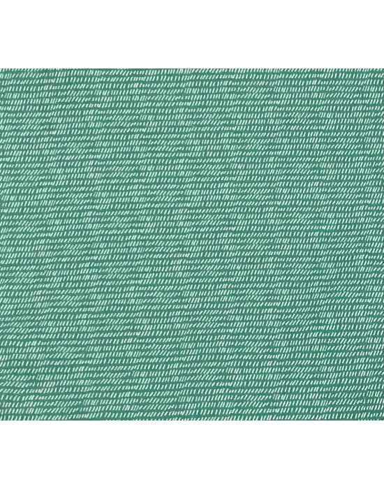 Tela  KATIA verde con rayas pequeñas blancas - 10 x 140 cm