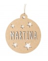 Bola de Navidad de madera personalizable